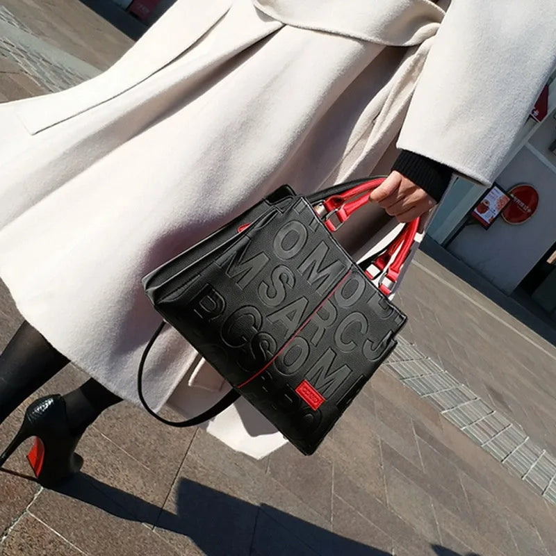 Borsa a Tracolla Donna in Pelle PU - Grande Capacità per Viaggio e Uso Quotidiano