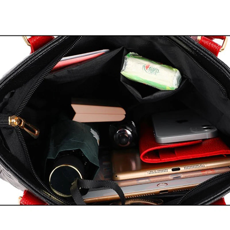 Borsa a Tracolla Donna in Pelle PU - Grande Capacità per Viaggio e Uso Quotidiano