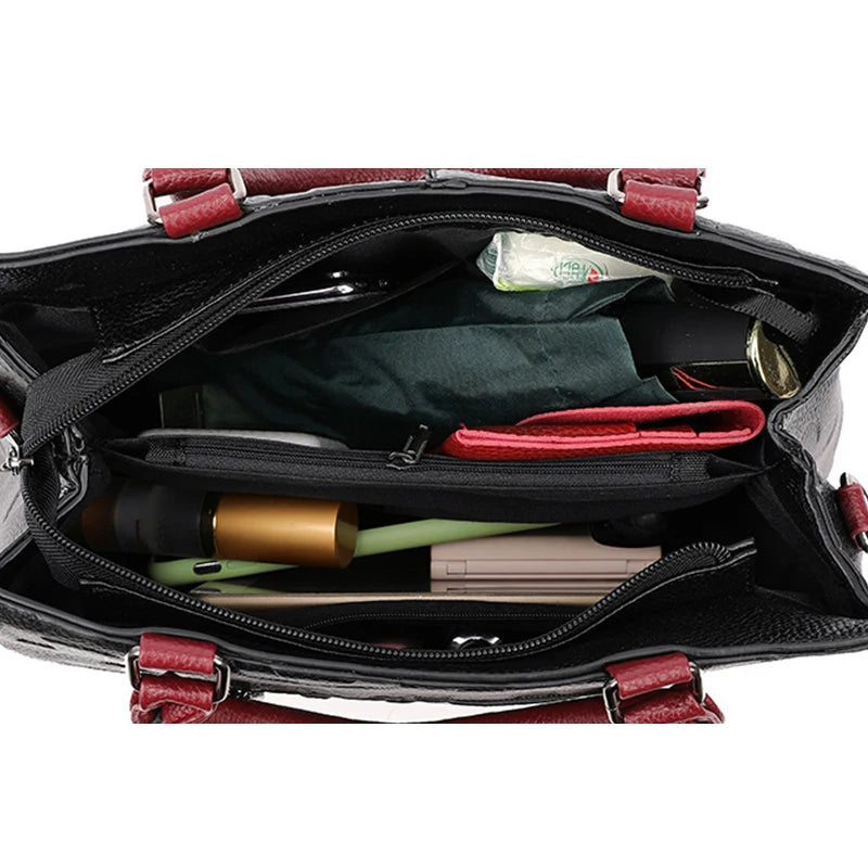 Borsa a Tracolla Donna in Pelle PU - Grande Capacità per Viaggio e Uso Quotidiano