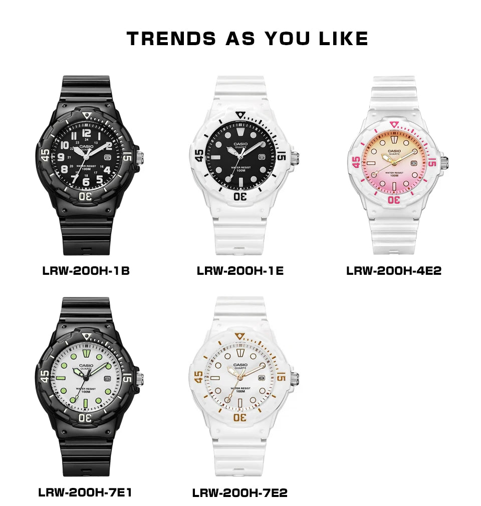 Casio skiing watch diving women watches Set top brand luxury 100m Waterproof  ladies Gift Clock Sport watch wome reloj mujer