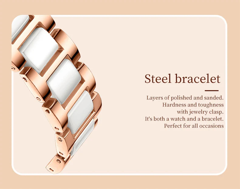 OLEVS Exquisite Women's Watches Prismatic Mirror Surface Quartz Watch Chronograph Gift Bracelet Calendar Waterproof Female Watch