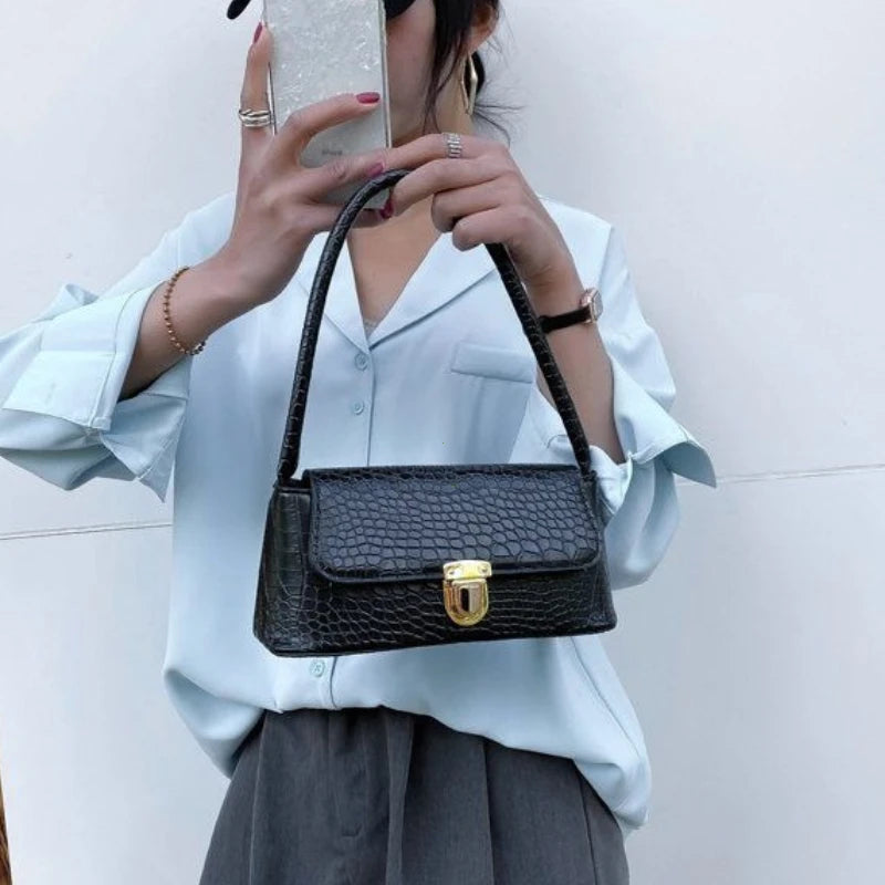 Saddle Bag Donna a Spalla - Borsa Sottobraccia Design Luxury