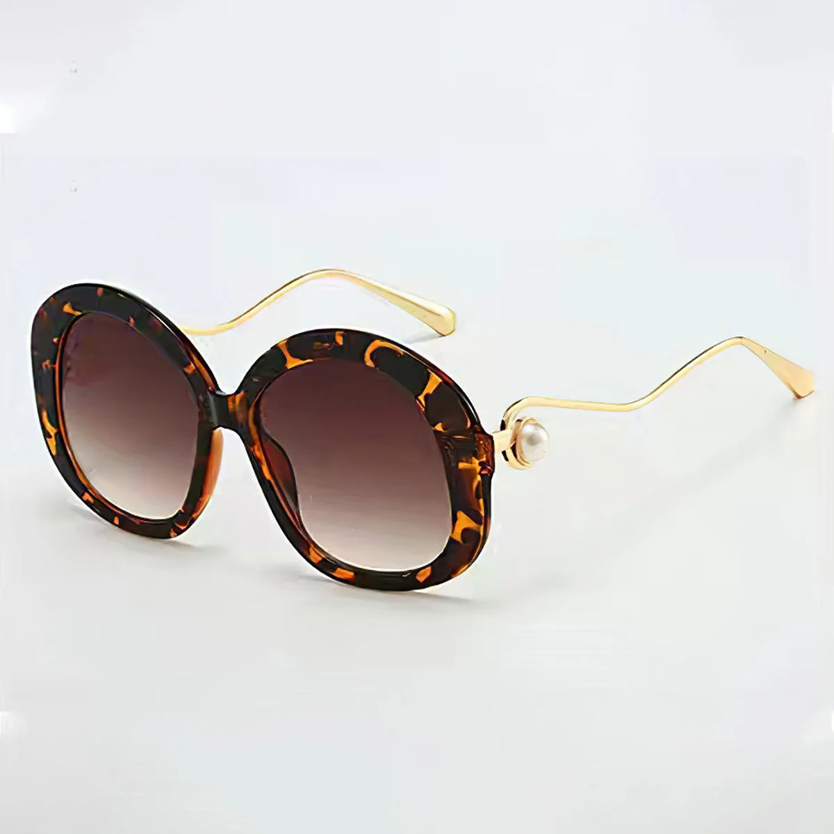 Vintage Sunglasses for Men Exquisite and Fashionable Sunglasses with Golden Frame and Pink Yellow Trim Womens Sunglasses