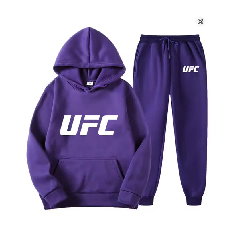 Completo Tuta Uomo Felpa e Pantaloni - Set Sportivo Streetwear con Stampa Geometrica