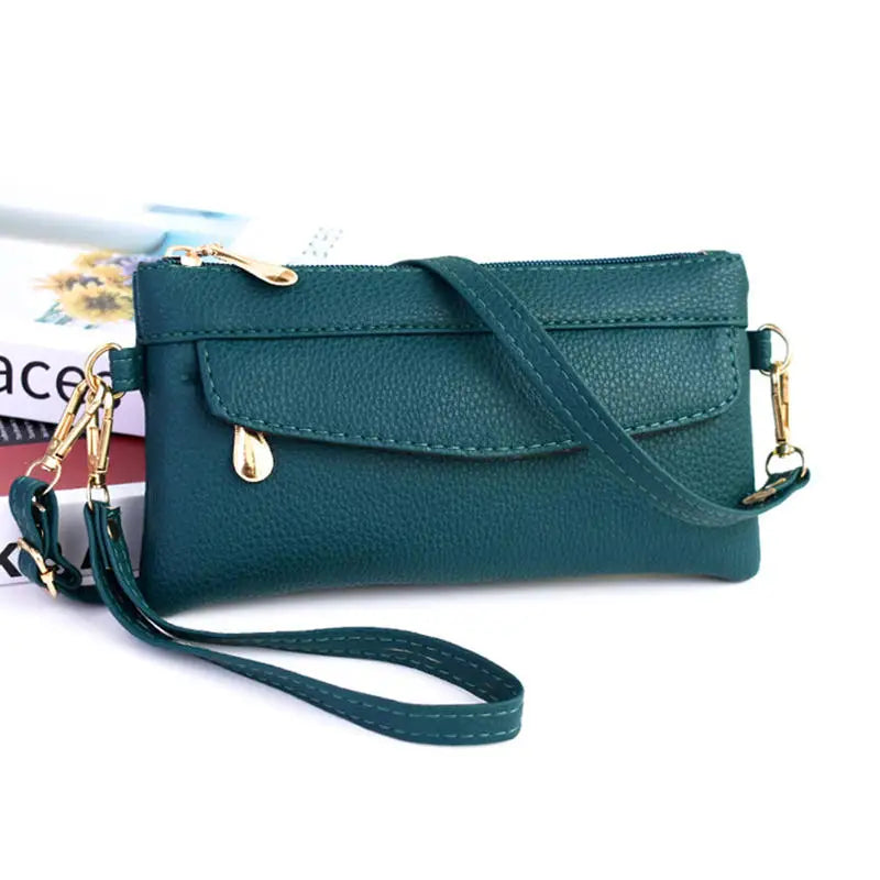 Portafoglio Donna a Tracolla - Clutch Elegante con Fantasia Floreale