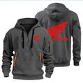 Felpa Uomo con Cappuccio Honda Wings – Pullover Moto Autunno Inverno