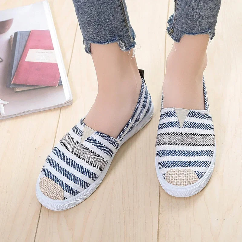 2024 Shoes Women's Summer Mesh Breathable Flat Shoes Ladies Comfort Light Sneaker Socks Women Slip on Loafers