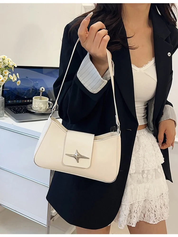 Baguette Bag Donna Vintage Y2K - Borsa a Spalla Sottile Stile Retrò