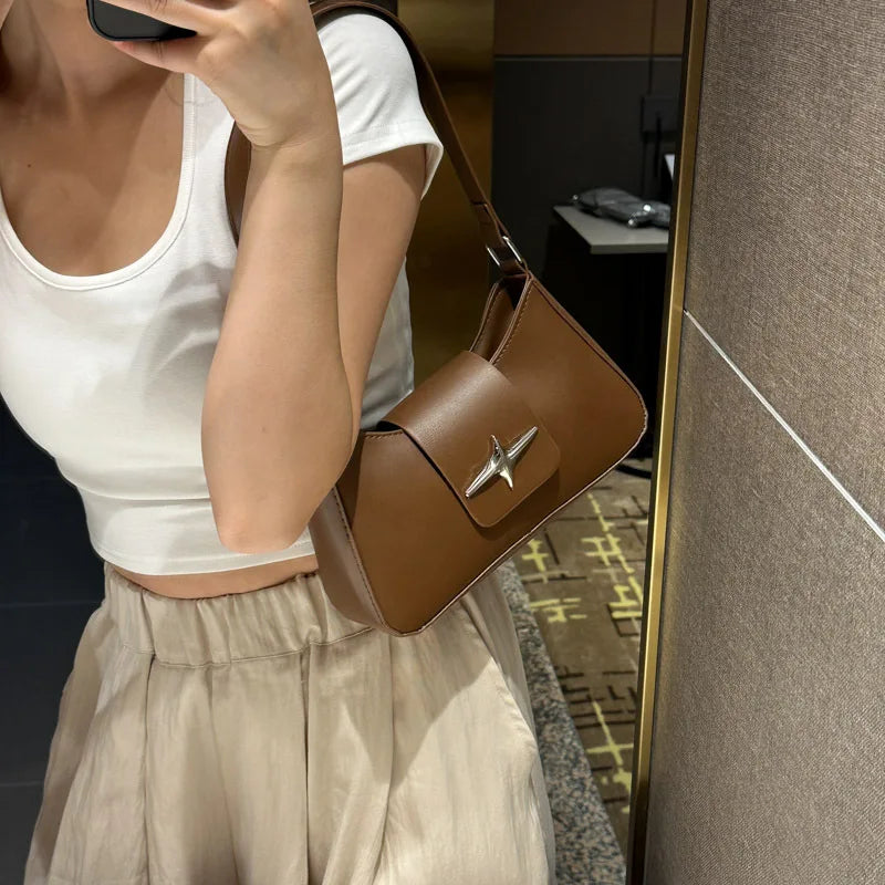 Mini Borsa a Spalla Donna Y2K - Stile Retrò in Pelle PU
