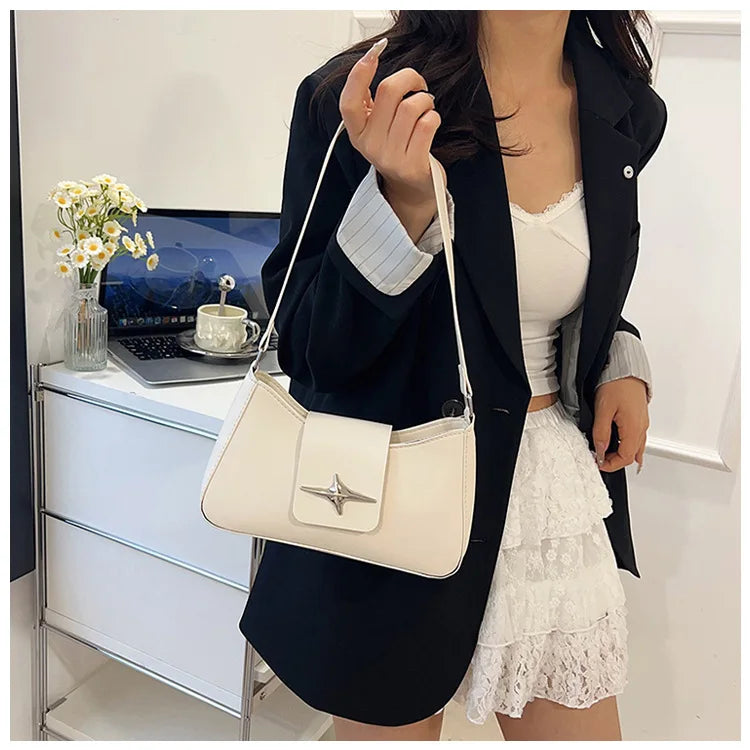 Baguette Bag Donna Vintage Y2K - Borsa a Spalla Sottile Stile Retrò