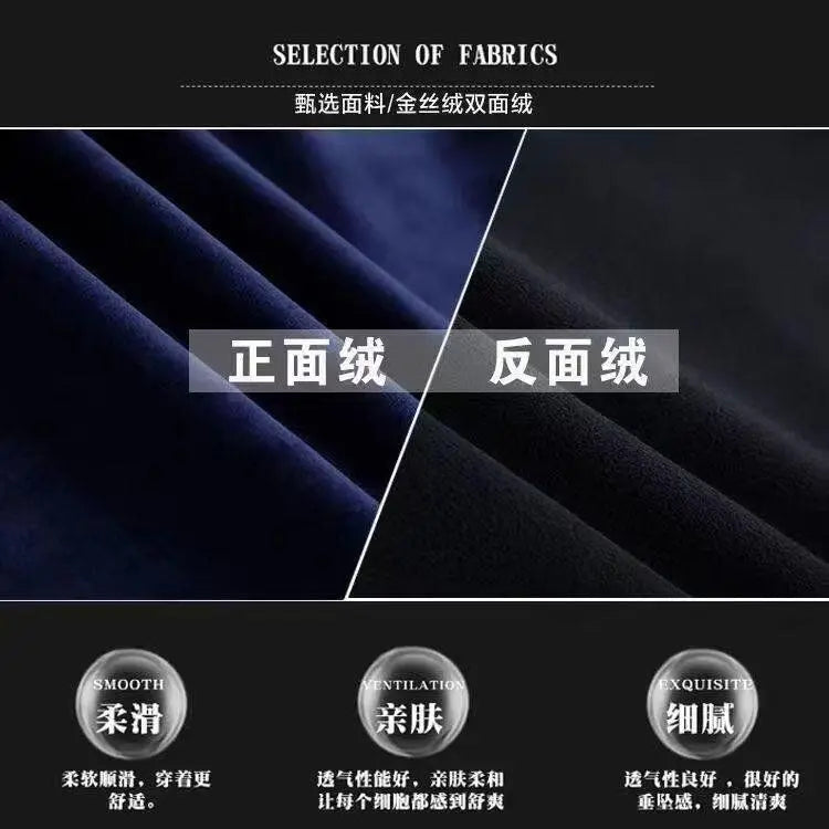 Maglione Uomo Collo Alto Velluto Autunno Inverno - Pullover Elegante