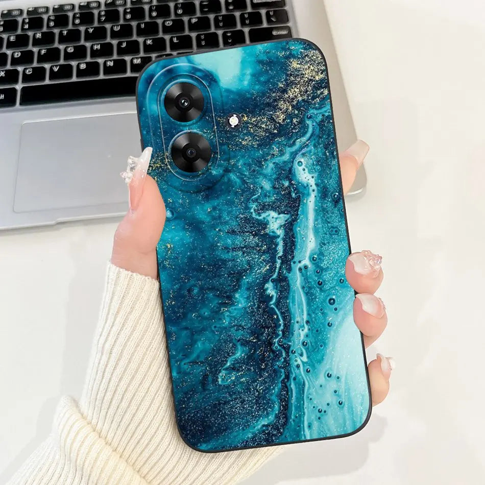 For Realme Note 60 2024 Fashion Moon Pattern Phone Case For Realme Note60 4G Soft Silicone Shockproof Cases