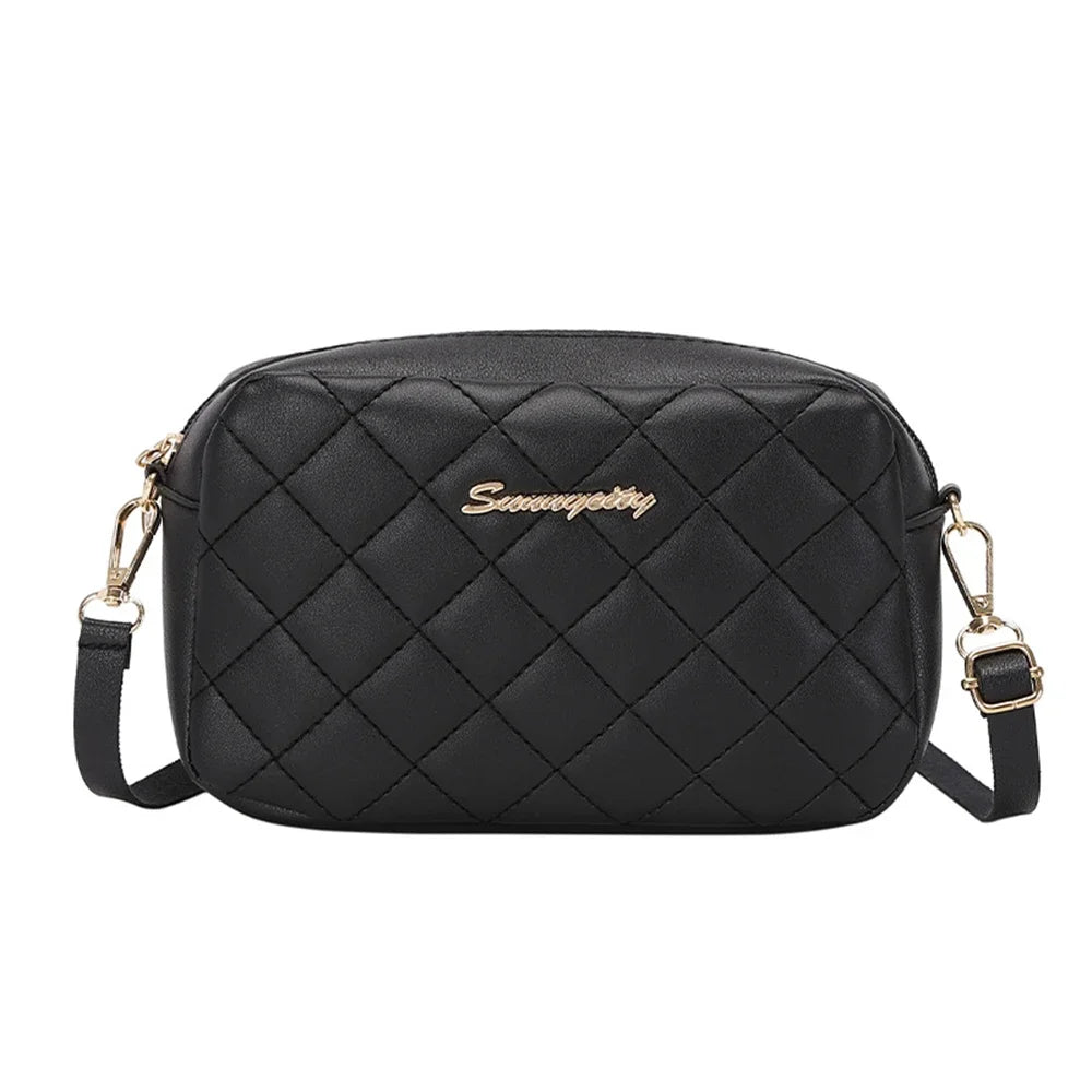 Borsetta a Tracolla Piccola con Nappa e Ricamo - Mini Bag Fashion con Catena