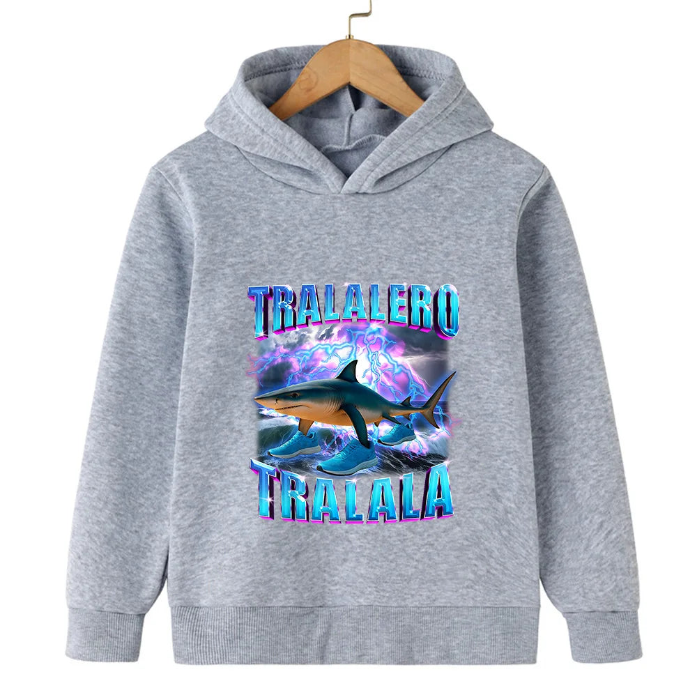 Felpa con Cappuccio Bambini Autunno Inverno - Stampa Divertente