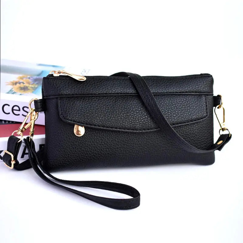 Portafoglio Donna a Tracolla - Clutch Elegante con Fantasia Floreale