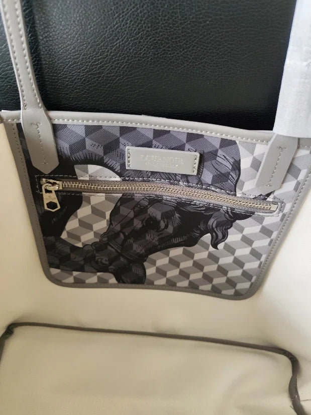 Borsa Tote Luxury Retrò con Stampa Animalier - Grande Capacità Multifunzione