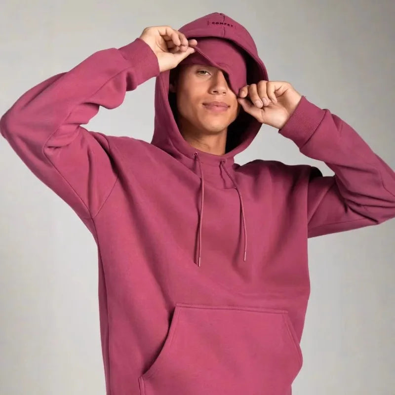 Felpa con Cappuccio Donna Autunno Inverno Stile Europeo Americano Coppia Colori Premium