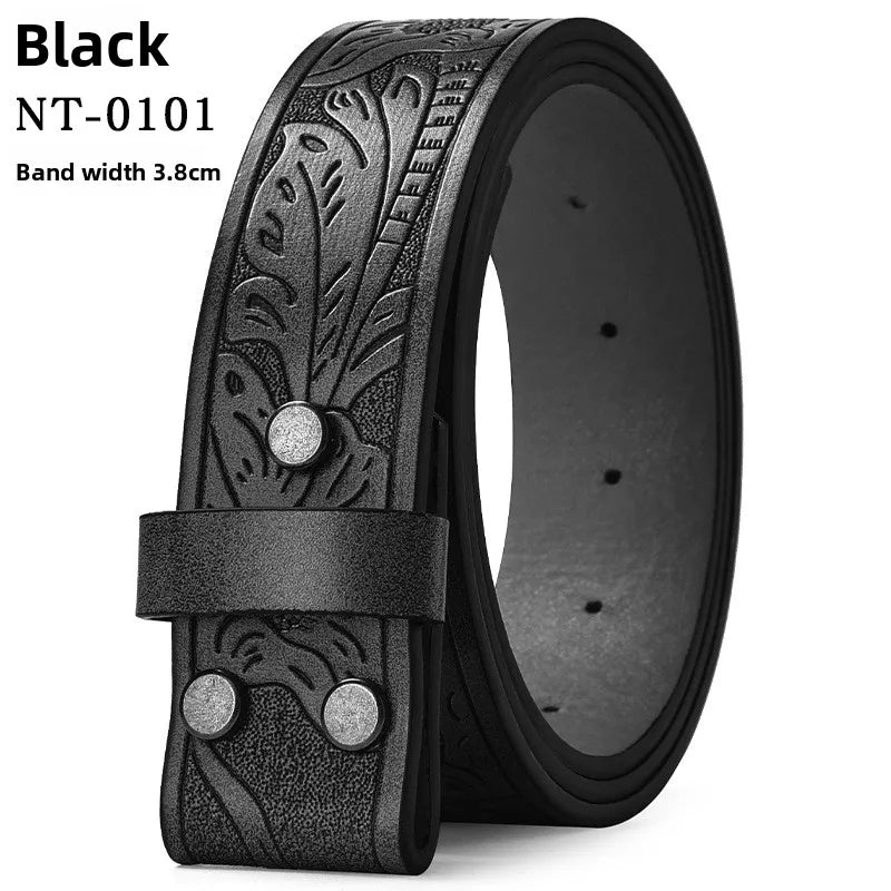 Cintura Western Vintage in Pelle PU - Fibbia con Lettera Classica e Decorazioni Floreali Retrò