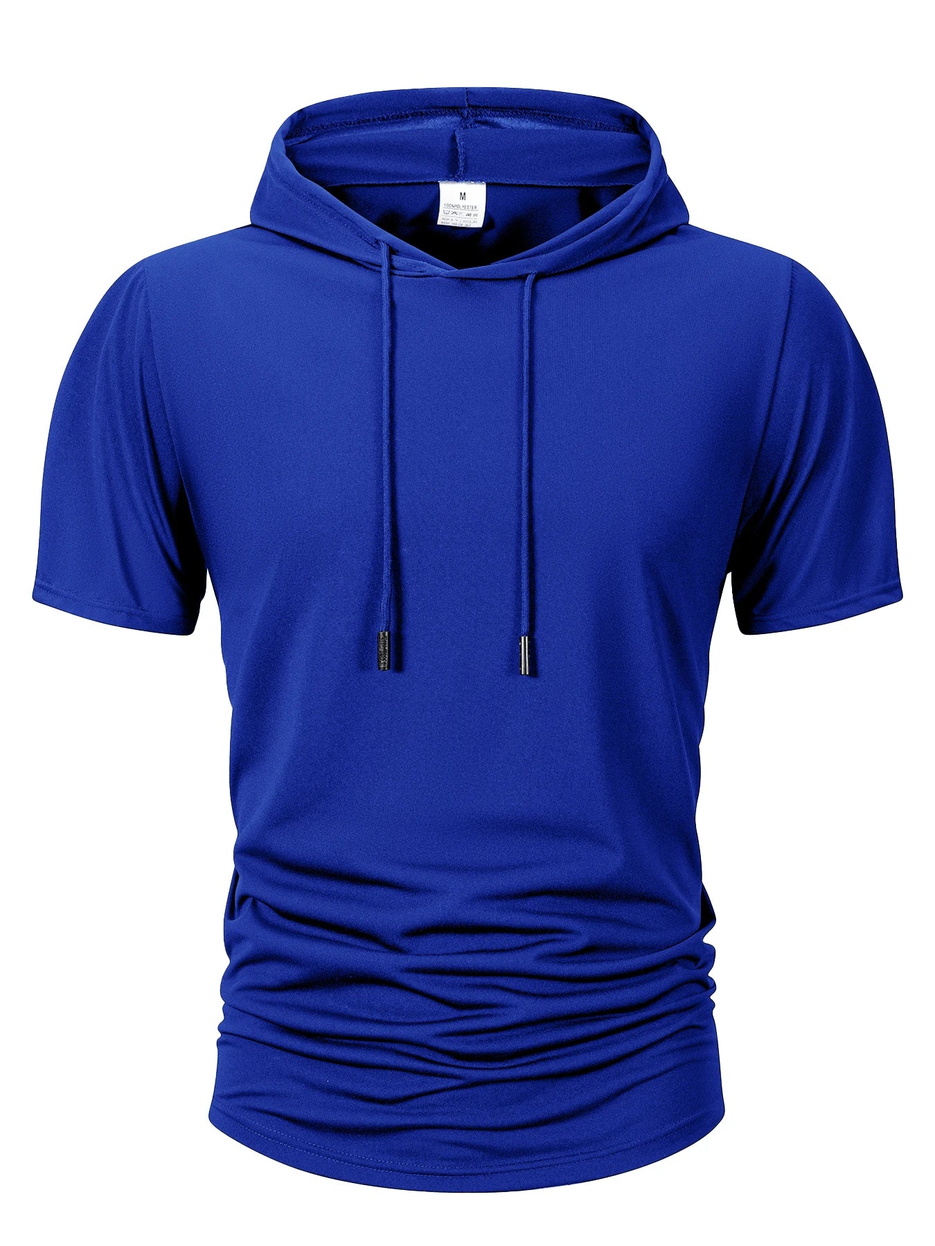 Felpa Uomo Estiva con Cappuccio Manica Corta - T-shirt Sportiva Traspirante