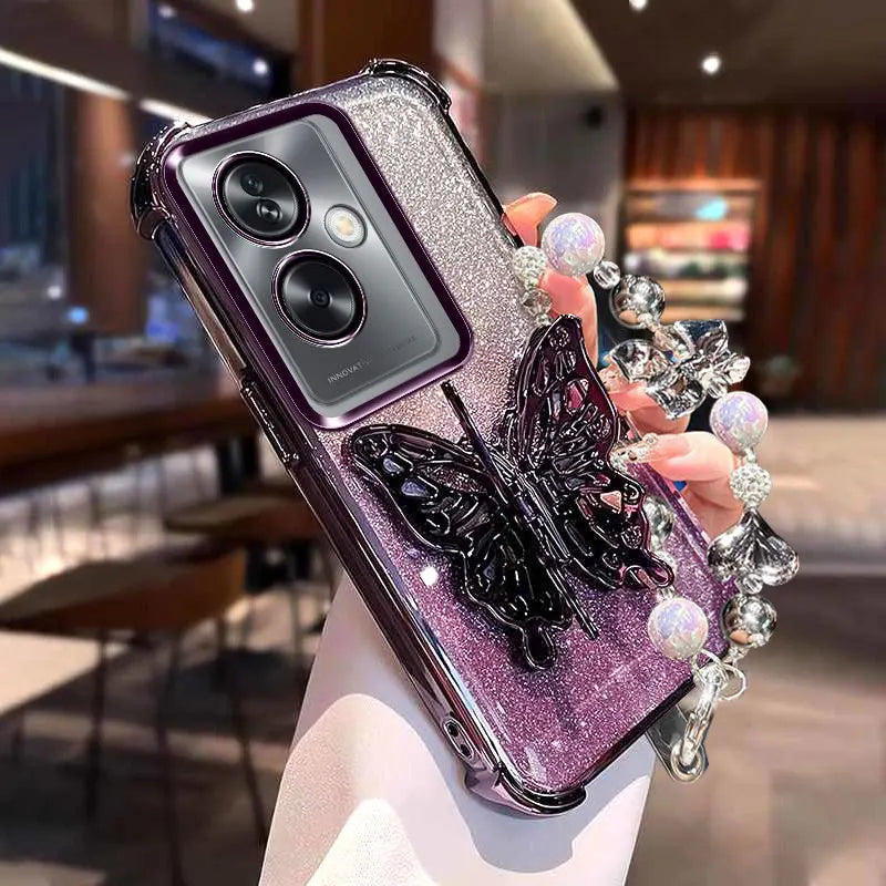 A 79 Case Shockproof Lanyard Cover For OPPO A79 Realme Note 60 60x 50 Find X8 Ultra X8S pro Luxury Cases With Holder Bling Cover