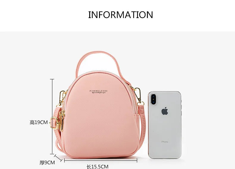Zaino Mini Donna in Ecopelle — Borsa a Spalla Multifunzione Luxury
