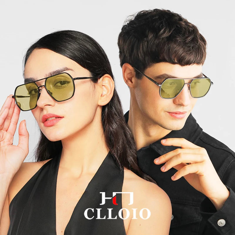 Occhiali da Sole Fotocromatici Polarizzati CLLOIO - Anti-Riflesso Giorno e Notte UV400