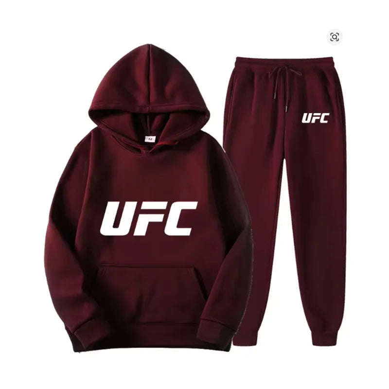 Completo Tuta Uomo Felpa e Pantaloni - Set Sportivo Streetwear con Stampa Geometrica