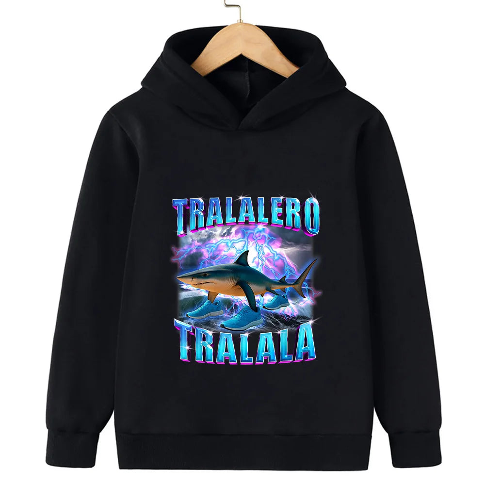 Felpa con Cappuccio Bambini Autunno Inverno - Stampa Divertente