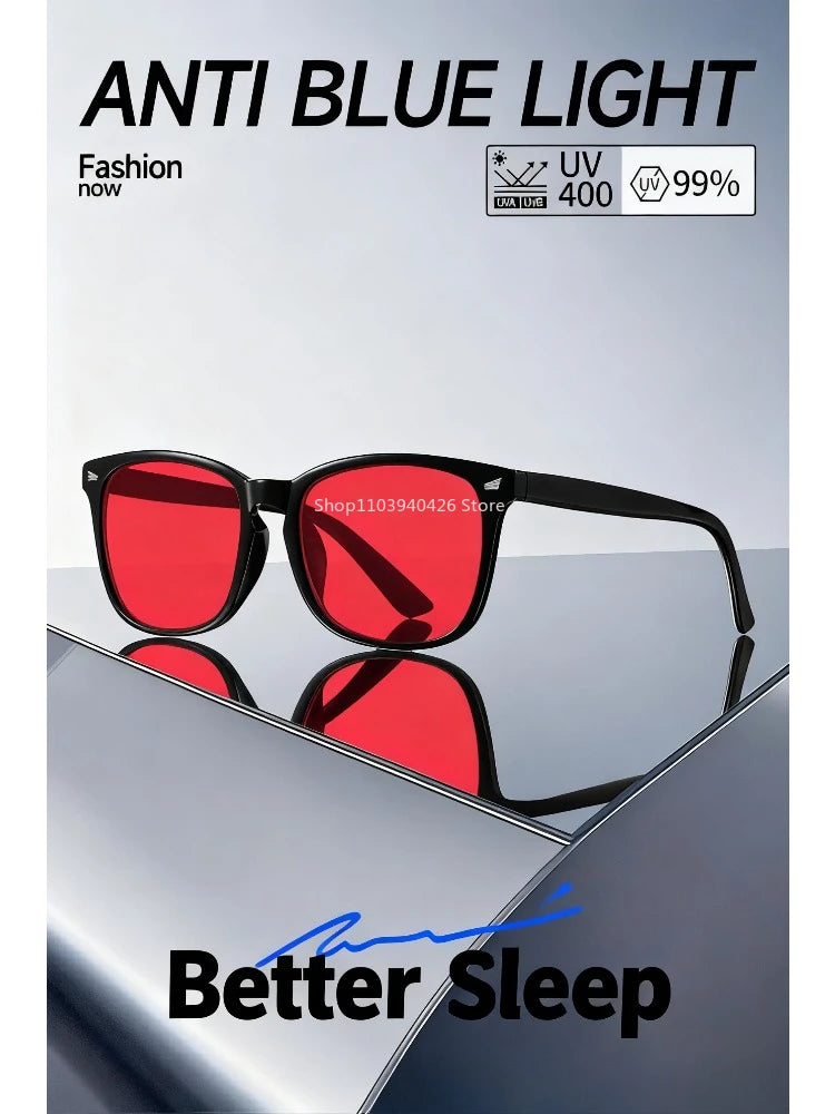 Occhiali Anti Luce Blu per Computer e Gaming - Lenti Rosse Filtro 99% - Unisex