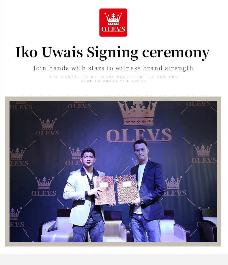 OLEVS Exquisite Women's Watches Prismatic Mirror Surface Quartz Watch Chronograph Gift Bracelet Calendar Waterproof Female Watch