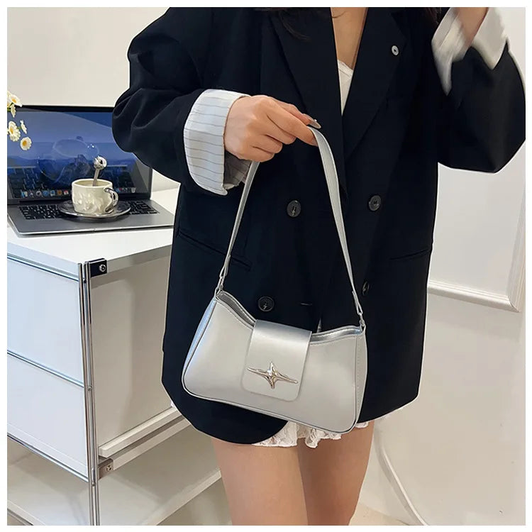 Baguette Bag Donna Vintage Y2K - Borsa a Spalla Sottile Stile Retrò