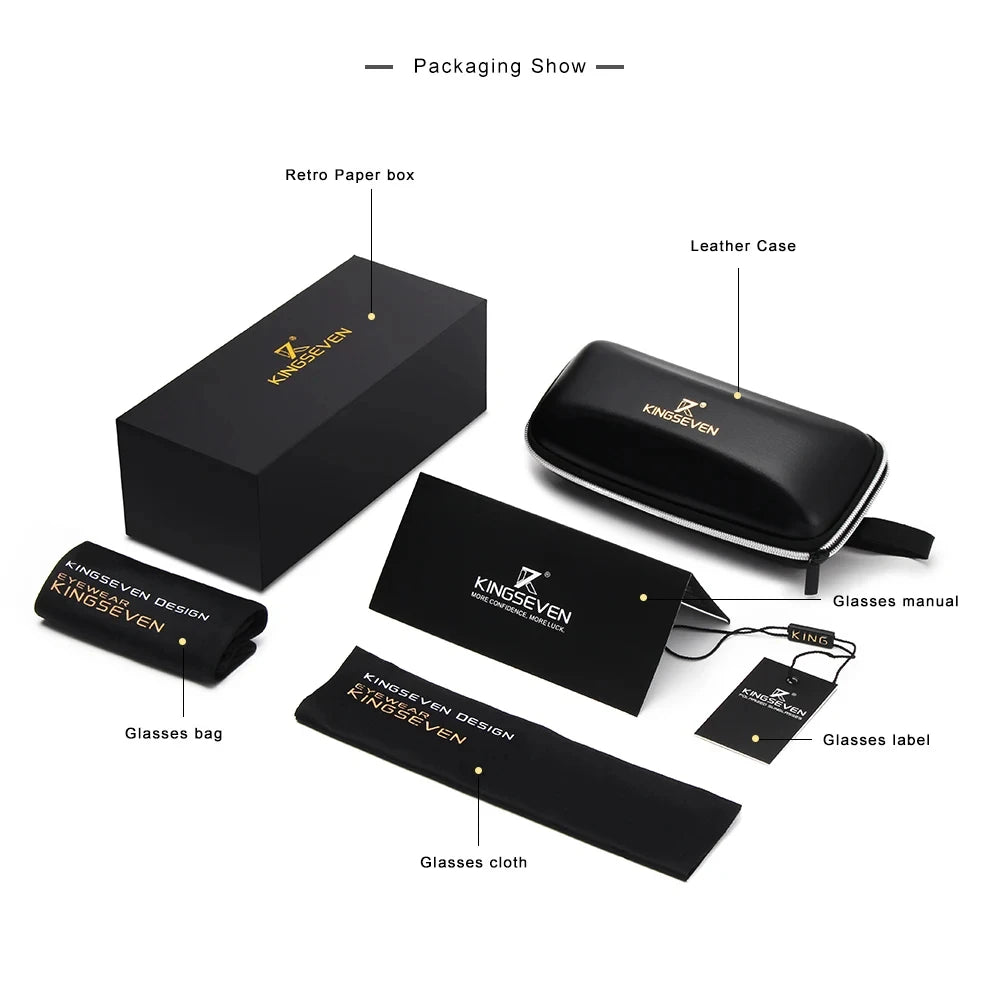 KINGSEVEN 2024 New Sunglasses For Men Driving Polarized Eye Protect UV400 Sports Glasses Special Design Goggle Women Eyewear