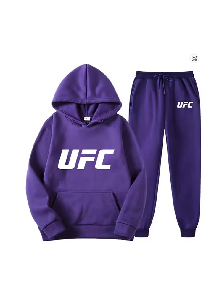 Completo Tuta Uomo Felpa e Pantaloni - Set Sportivo Streetwear con Stampa Geometrica