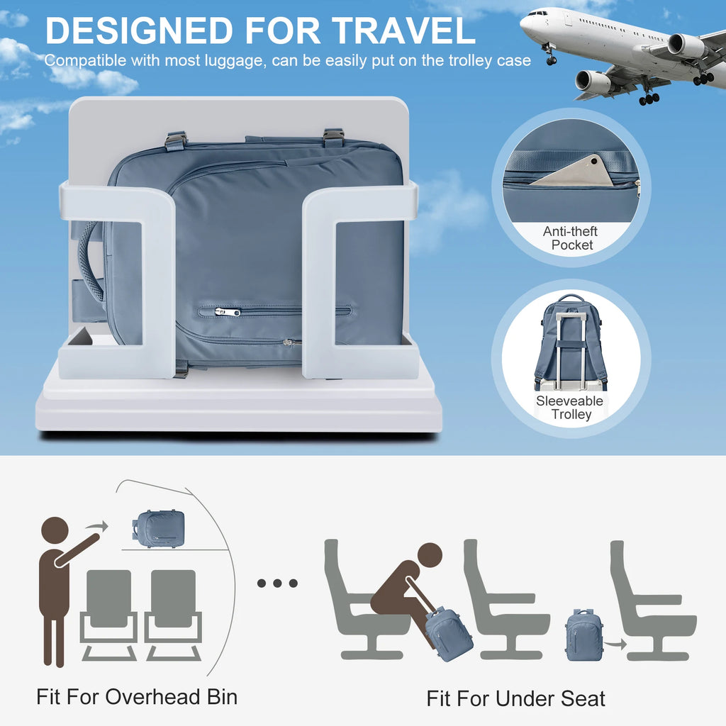 Zaino Viaggio Cabina Ryanair Easyjet - Bagaglio a Mano 40x20x25 con Scomparto Laptop
