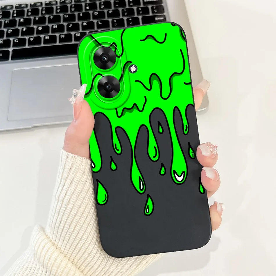 For Realme Note 60 2024 Fashion Moon Pattern Phone Case For Realme Note60 4G Soft Silicone Shockproof Cases
