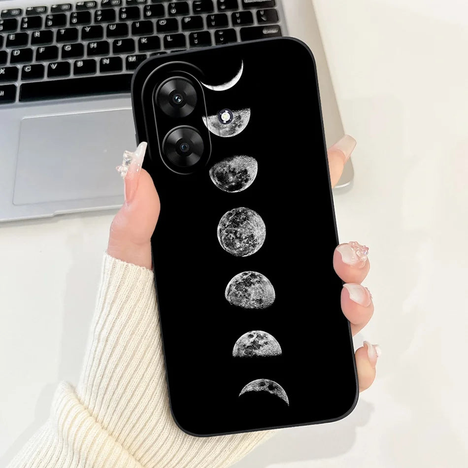 For Realme Note 60 2024 Fashion Moon Pattern Phone Case For Realme Note60 4G Soft Silicone Shockproof Cases