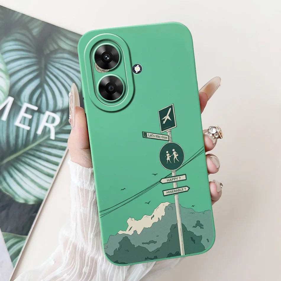 For Realme Note 60 2024 Fashion Moon Pattern Phone Case For Realme Note60 4G Soft Silicone Shockproof Cases