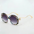 Vintage Sunglasses for Men Exquisite and Fashionable Sunglasses with Golden Frame and Pink Yellow Trim Womens Sunglasses