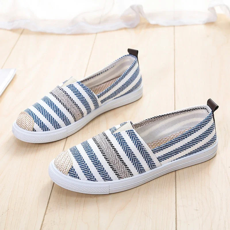 2024 Shoes Women's Summer Mesh Breathable Flat Shoes Ladies Comfort Light Sneaker Socks Women Slip on Loafers