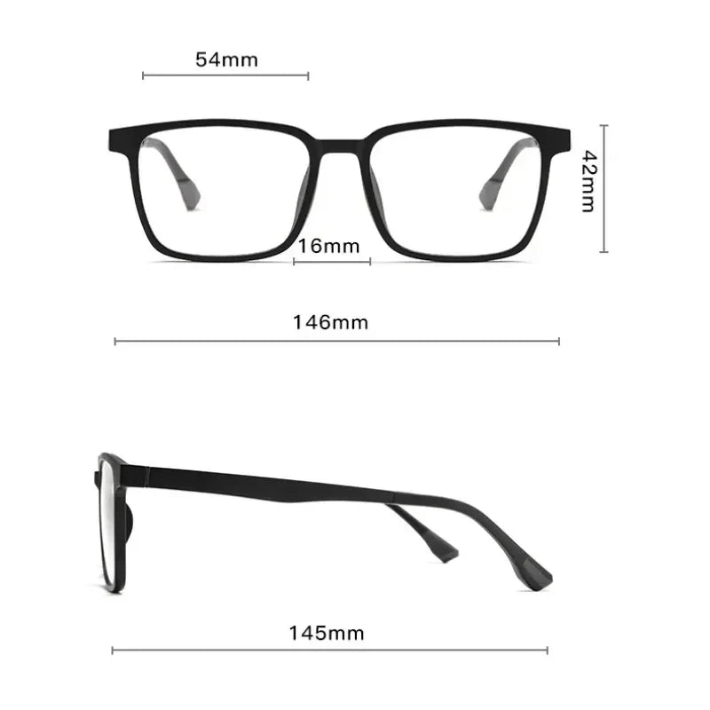VKYEE Magnetic Clip-On Glasses Driving Polarized Glasses Men's Optical Myopia Glasses Women's Customized Prescription Sunglasses