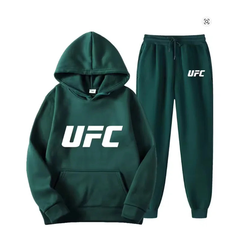 Completo Tuta Uomo Felpa e Pantaloni - Set Sportivo Streetwear con Stampa Geometrica