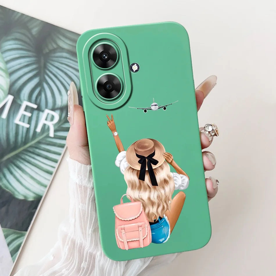 For Realme Note 60 2024 Fashion Moon Pattern Phone Case For Realme Note60 4G Soft Silicone Shockproof Cases