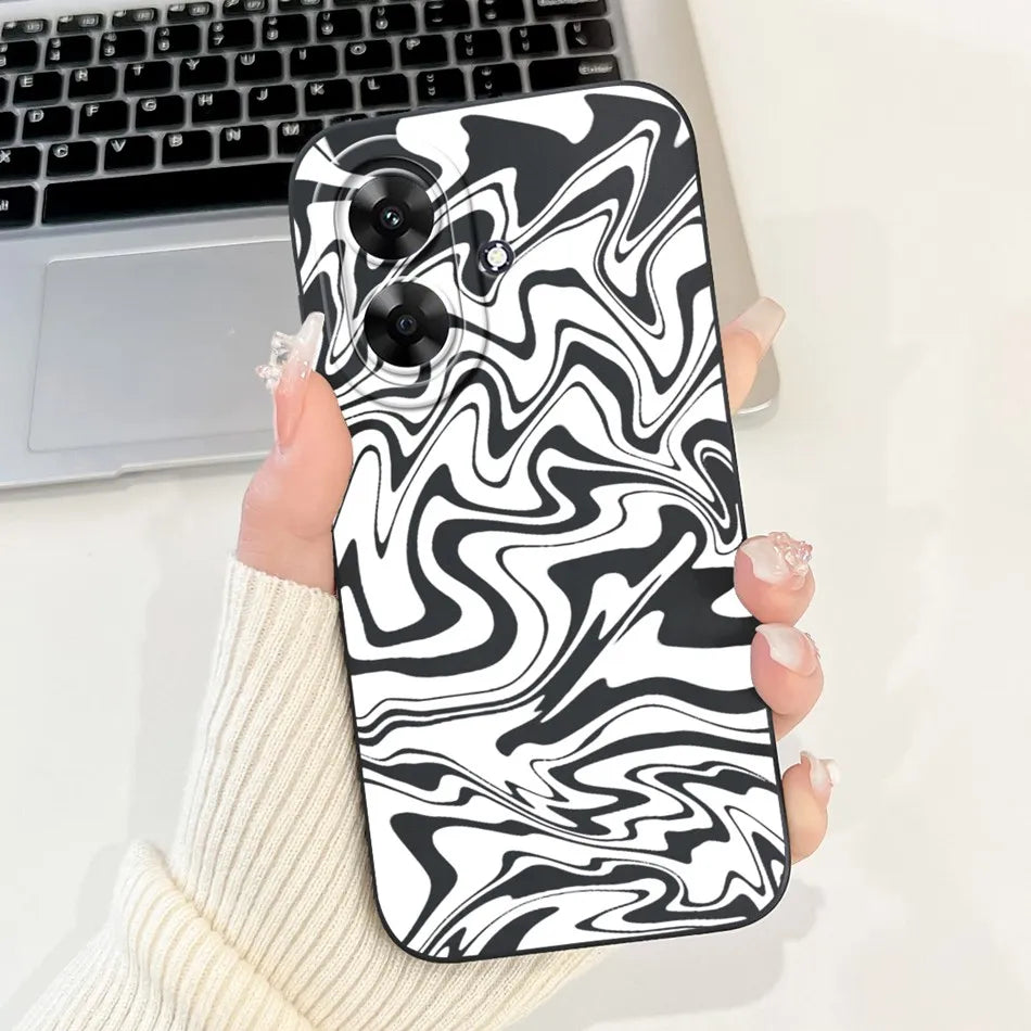 For Realme Note 60 2024 Fashion Moon Pattern Phone Case For Realme Note60 4G Soft Silicone Shockproof Cases