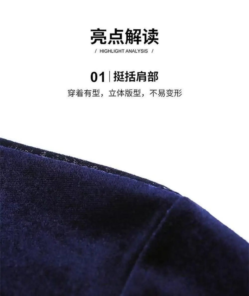 Maglione Uomo Collo Alto Velluto Autunno Inverno - Pullover Elegante