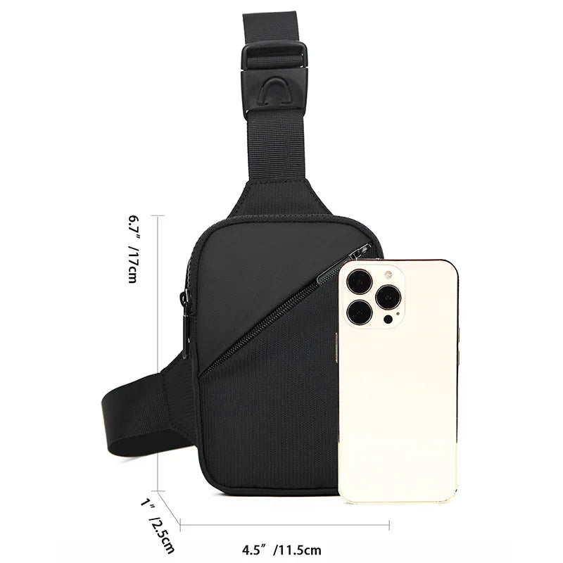 Marsupio Uomo a Tracolla - Chest Bag Sportivo Multifunzione