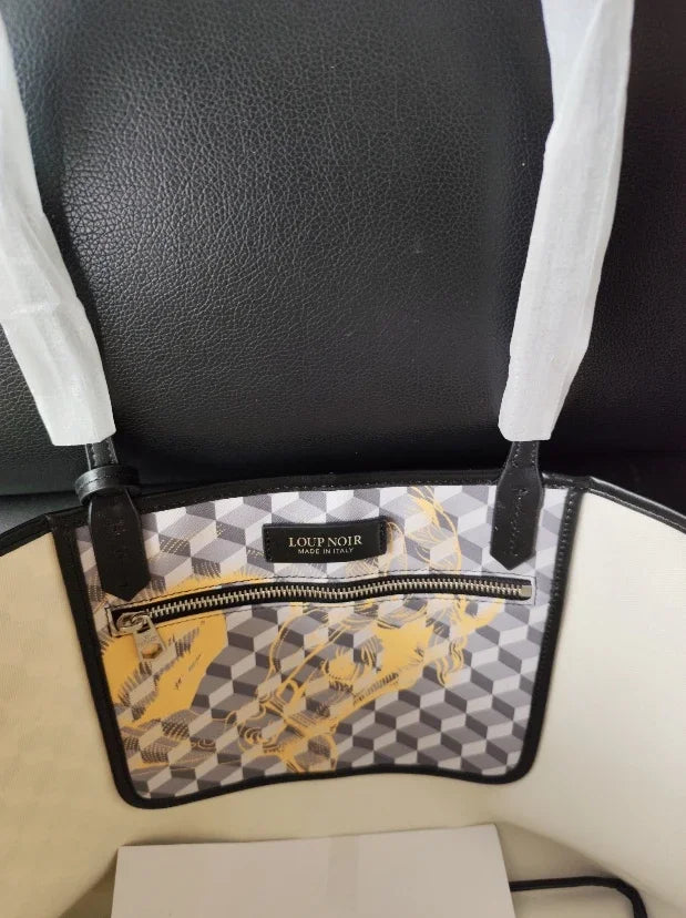 Borsa Tote Luxury Retrò con Stampa Animalier - Grande Capacità Multifunzione