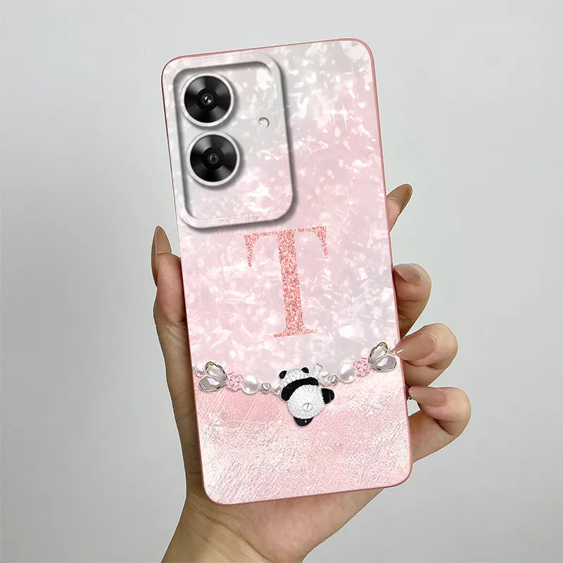 For OPPO Realme Note 60 Case Realme Note60 Phone Case Fashion Crown Letters Camera Lens Protection Anti Drop Silicone Soft Cover