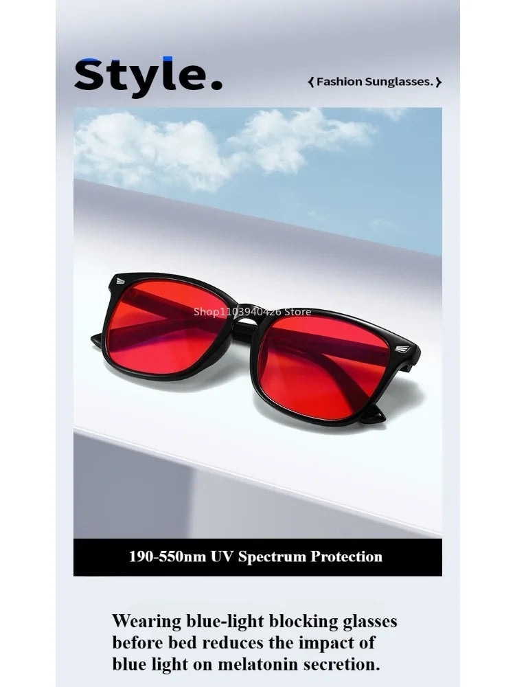 Occhiali Anti Luce Blu per Computer e Gaming - Lenti Rosse Filtro 99% - Unisex