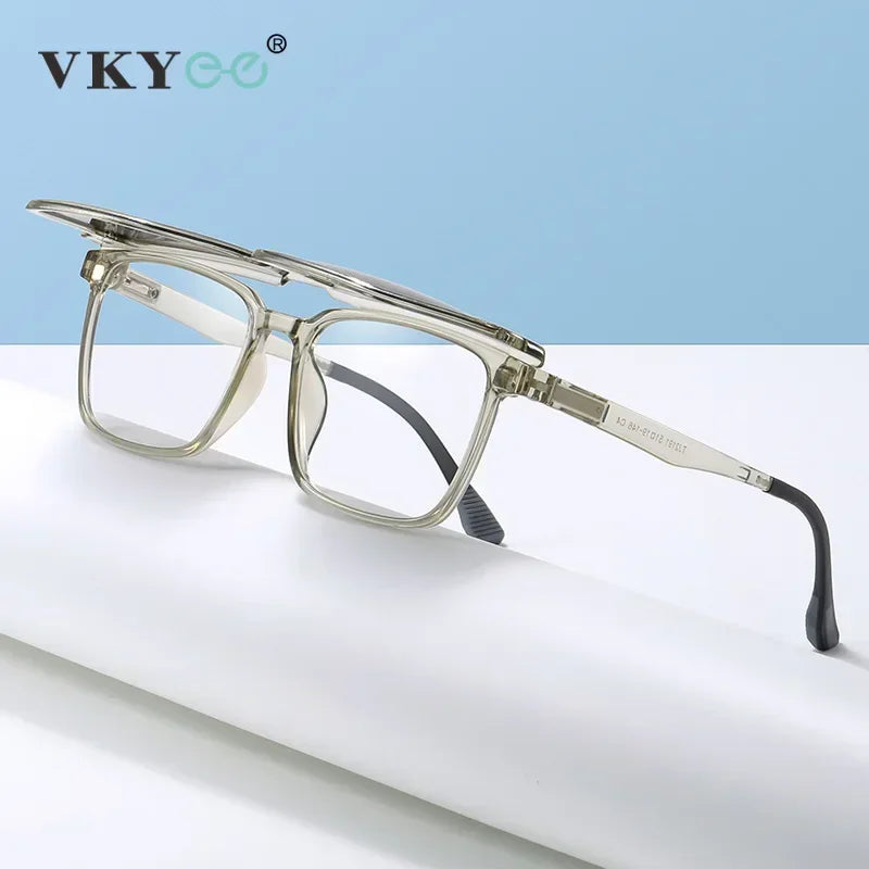 VKYEE Magnetic Clip-On Glasses Driving Polarized Glasses Men's Optical Myopia Glasses Women's Customized Prescription Sunglasses