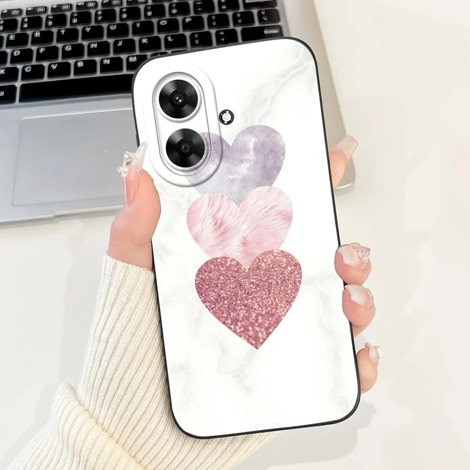 For Realme Note 60 2024 Fashion Moon Pattern Phone Case For Realme Note60 4G Soft Silicone Shockproof Cases
